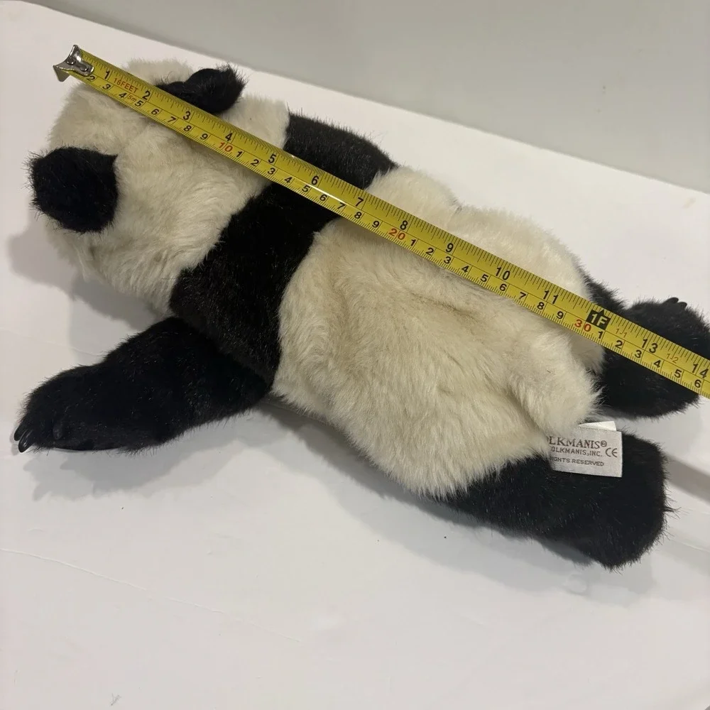 Vintage Folkmanis Black White Panda Hand Puppet Folk Full Body Pretend 14